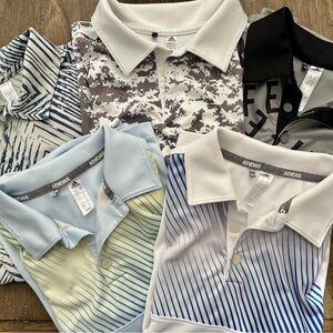 Adidas Kids Golf Polo Shirts - Small